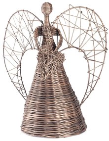 Anjel prútený Provence srdce Elegance I.priemer30 x v. 60(cm)