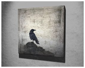 Nástenný obraz na plátne Black Bird, 45 × 45 cm