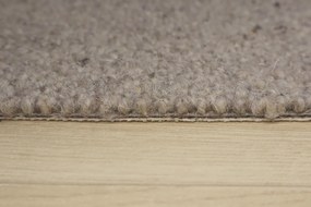 Avanti, Koberec metráž Alfawool 40 šedý, na mieru, šíře 4m,5m, šedá, ab (mriežka), obývacia izba