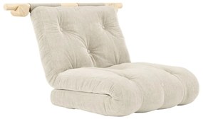 Krémové menčestrové kreslo Hooked – Karup Design