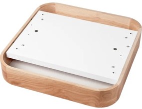 Stropné svietidlo OAK SQUARE 4xE27/15W/230V 45x45 cm dub