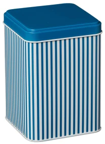 Ib Laursen Plechový box s vekom Blue Stripes
