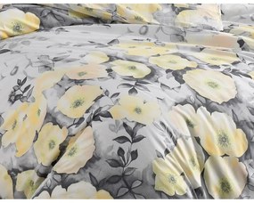 BedTex Bavlnené povlečení Alisa žltá, 140 x 220cm, 70 x 90 cm