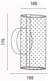 LED Nástenné svietidlo LED/8W/230V 3000K