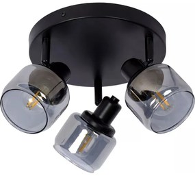 Lucide 77979/13/30 - Bodové svietidlo BJORN 3xE14/40W/230V čierna
