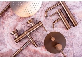 REA-B1112 - Umývadlová batéria LUNGO 16,5 cm kartáčovaná meď