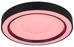 Čierno-biele LED stropné svietidlo ø 40 cm Arco – Trio