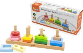 Kocky s triedičom tvarov Viga 44685 geometrické obrazce