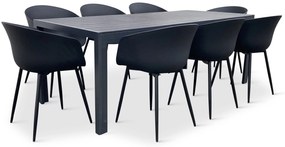 Záhradný jedálenský set Viking XL 190cm + 8x stolička Rikke