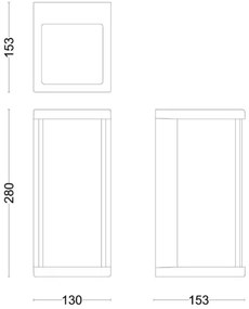 Philips - LED Vonkajšie nástenné svietidlo ULYZO LED/12W/230V IP44