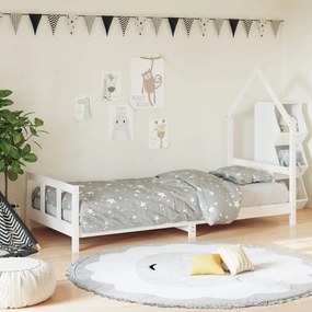 Rám detskej postele biely 90x190 cm masívna borovica 834562