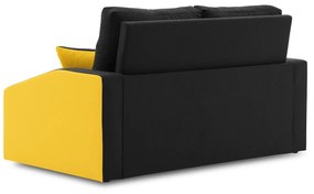 Rozkladacia pohovka HEWLET PLUS color Čierna + žltá