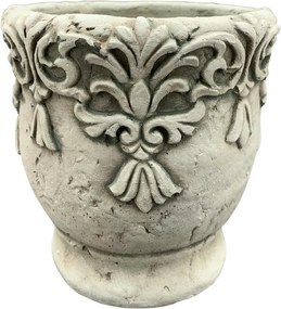 Cementový květináč KLASSIK šedý