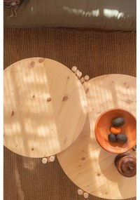 Okrúhly konferenčný stolík z borovicového dreva v prírodnej farbe ø 60 cm Sticks – Karup Design