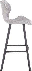 2 x Barová židle Hawaj CL-865-5 světle šedá
