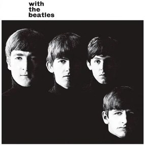 Plechová ceduľa The Beatles - With The Beatles, (30 x 30 cm)