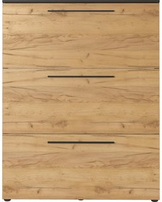 Tmavosivá výklopná skrinka na topánky v dekore duba Wildomar - Germania