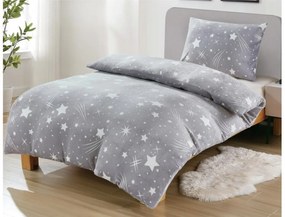 Obliečky mikroplyš NIGHT STARS svetlo sivé Rozmer obliečky: 70 x 90 cm | 140 x 200 cm
