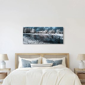 Obraz - Zamrznutá krajina (120x50 cm)