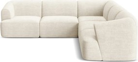 Béžová menčestrová rohová pohovka Campi – Cosmopolitan Design