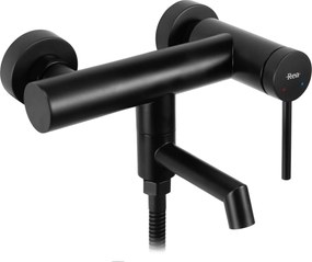 Rea Foss, vaňová batéria s ručnou sprchovou súpravou, čierna matná, REA-B5099