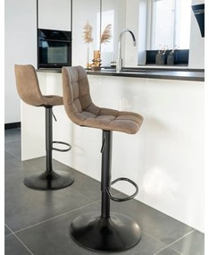 Súprava 2 barových stoličiek so svetlohnedým poťahom House Nordic Middelfart