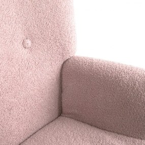 Kreslo MOSS TEDDY BOUCLE ružové 830605