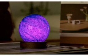 Tmavo prírodná svetelná dekorácia na USB ø 8 cm Galaxy Breeze – Gingko