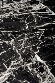 Jídelní stůl Raymond II černý mramor/zlatý