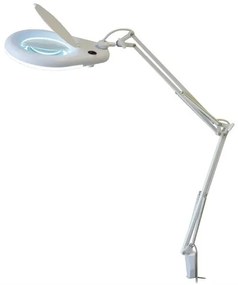 LED Stolná lampa s lupou LED/9W/230V biela/chróm