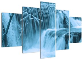 Obraz - ľadové vodopády (150x105 cm)