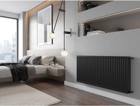 Mexen, panelový radiátor Mexen C22 900 x 1000 mm, bočné pripojenie, 2285 W, čierny - W422-090-100-70