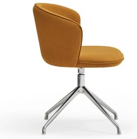 Čalúnené jedálenské kreslá v súprave 2 ks v horčicovej farbe Add – Teulat