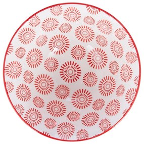 ORNAMENTS Miska 520 ml - čierna/červená