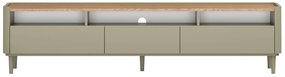 TV stolík Elivo 200 cm na nožičkách - eukalyptus / dub baltic dune