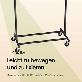 Vešiakový stojan na kolieskach HSRB3513BKV1