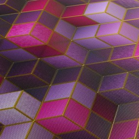 Obraz fialových kociek (90x60 cm)