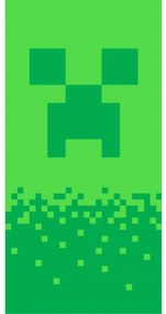 Jerry Fabrics Dětská osuška 70 × 140 cm ‒ Minecraft Creeper