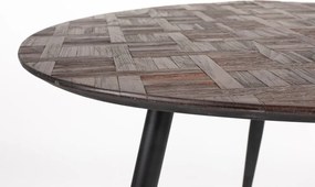 Okrúhly jedálenský stôl z teakového dreva 76x111 cm Webster – White Label