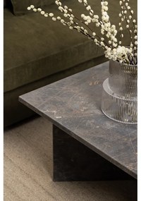 Čierny mramorový konferenčný stolík 70x140 cm Vega – Actona