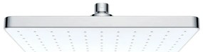 WENKO 24001100 - Sprchová hlavica AUTOMATICKÉ ČISTENIE 25x17 cm lesk. chróm/biela