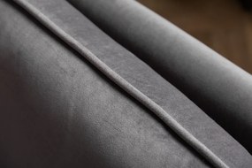 Rozkladacia pohovka BOUTIQUE 215 cm zamatová sivá