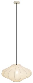 Japandi závesná lampa béžová s látkovým tienidlom 50cm - Plu