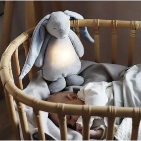 Moonie - Uspávačik s melódiou a svetlom zajačik silver