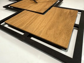 Dekorstudio Moderné drevené hodiny na stenu TRIPLE