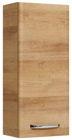 Závesná kúpeľňová skrinka v dekore duba v prírodnej farbe 70x30 cm Quickset 318 – Pelipal