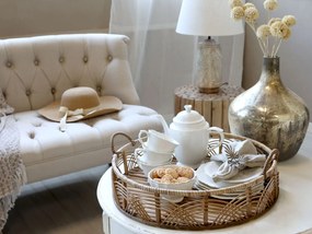 Chic Antique Okrúhly podnos Bamboo/Rattan Ø 45 cm