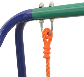 Jednomiestna hojdačka a hojdačka pre batoľatá 2 v 1, oranžová