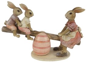 Veľkonočné dekorácie králikov na hojdačke - 20 * 7 * 13 cm