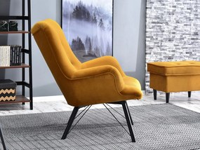 Relaxačné kreslo Dawntawn (medová + čierna). Akcia -20%. Vlastná spoľahlivá doprava až k Vám domov. 1135675